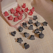 迷你夹子头饰侧边发夹公主头发边夹小号抓夹刘海碎黑色发卡发饰女