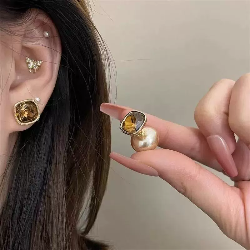 Серьги из жемчуга, серебряная игла, аксессуар, образец серебра 925, стиль высокого качества, образец серебра 925, оптовая цена