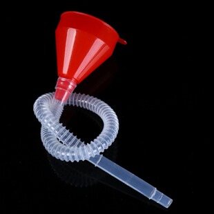Car motorcycle plastic fuel funnel gasoline oil fuel lengthened small funnel thickened