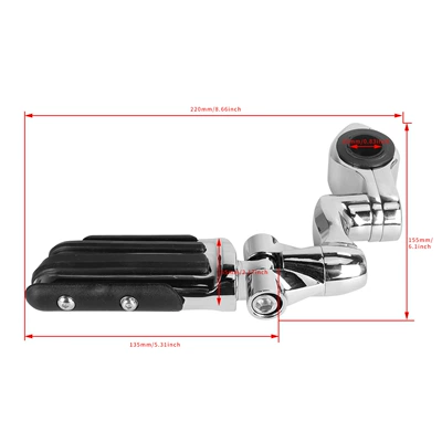 Motorcycle pedals | Bumper, High-Speed Footrest Bracket