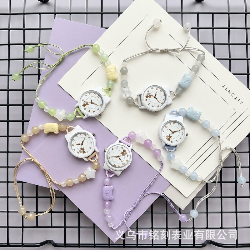 PDD hot-selling cute ins-style campus time-telling bracelet watch for children, girls, middle and primary school students, wholesale from manufacturer