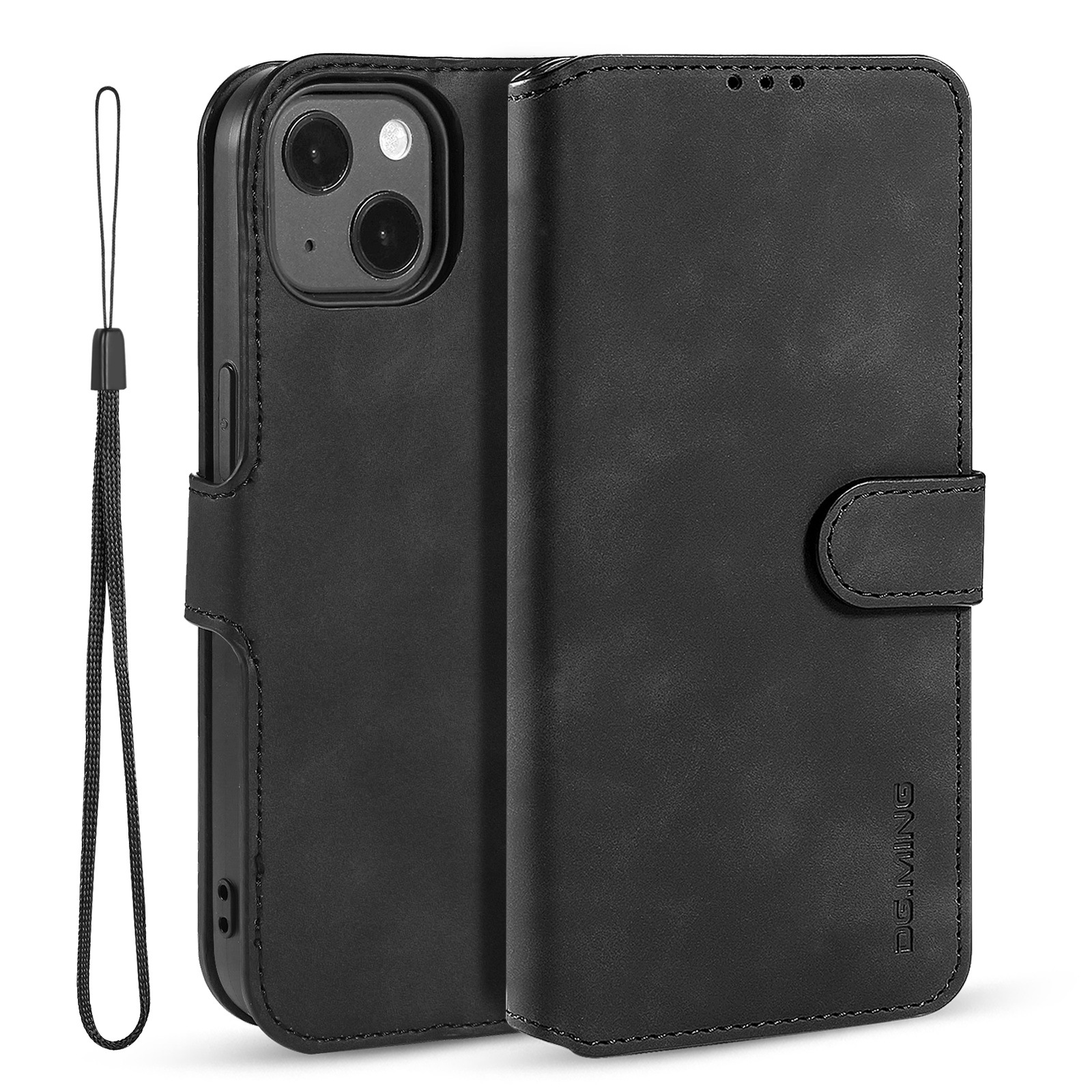 Retro Leather Wallet Phone Case For Iphone 14 And Iphone 13_voghion.com