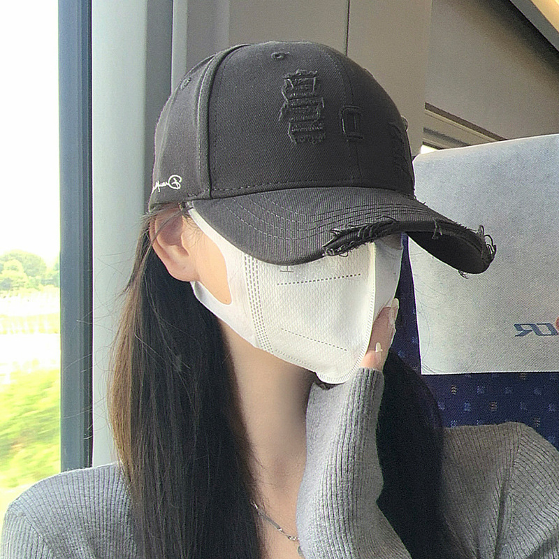大头围棒球帽男女显脸小鸭舌帽子女款加大加深宽帽檐硬顶复古潮牌|undefined