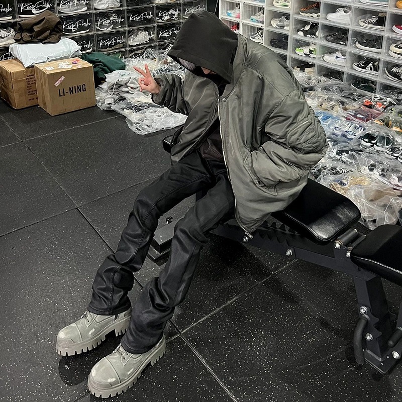 GRAILZ chaqueta de vuelo de invierno uniforme de béisbol abrigo de algodón acolchado diseño sentido estilo americano cálido chaqueta de los hombres y las mujeres