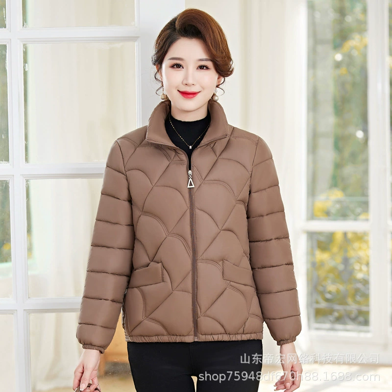 Мама осенняя и зимняя женская пуховая хлопчатобумажная куртка среднего возраста