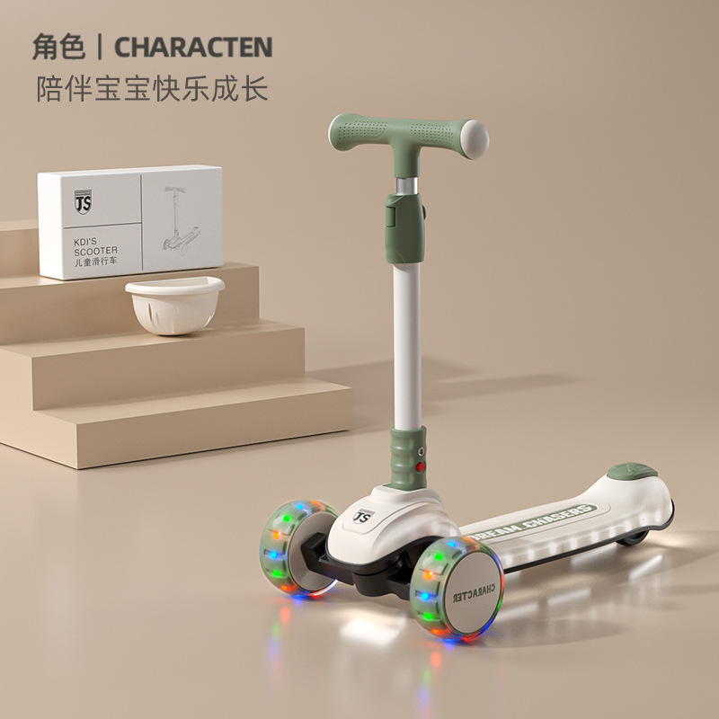 M5 녹색 + 음악 플래시 + 150kg 내하중 + PU 플래시 휠 + 원클릭 접이식