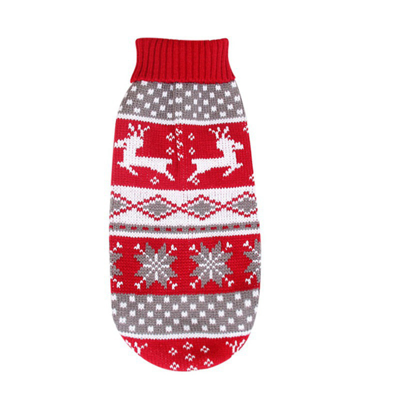 Ropa de mascotas de Navidad Teddy Husky Labrador de pelo dorado británico suéter de invierno y otoño para mascotas suéter de aislamiento térmico