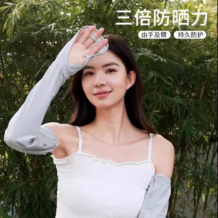 ドライビング日焼け止め手袋、アイスシルク日焼け止めスリーブ、女性用紫外線防止サイクリングアイススリーブ、アームスリーブ、プラスルーズサマー|undefined