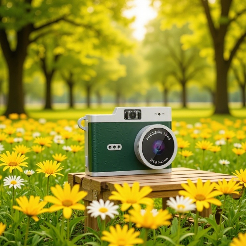 Mini Camera for Students, Campus Digital Camera, Retro High-Definition, Portable Small Thumb Camera for Students, Travel