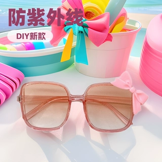 出游防晒儿童太阳镜新款DIY潮流时尚宝宝跨境凹造型防紫外线墨镜