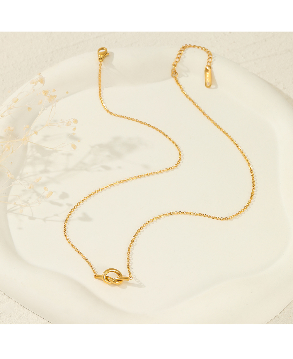 Fashion Geometric Stainless Steel Plating Pendant Necklace 1 Piece