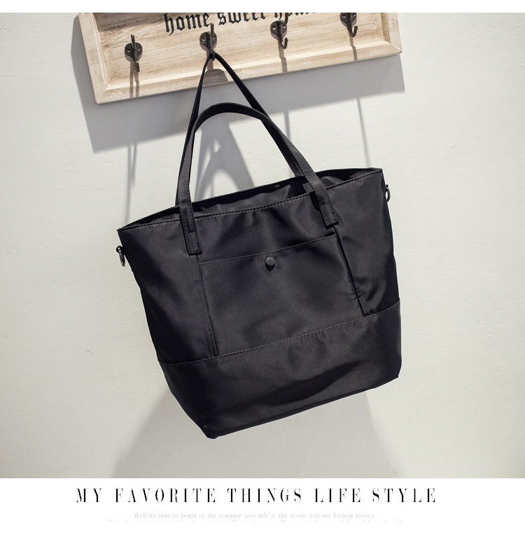 2024 New Korean Edition Trendy Women's Simple Waterproof Cloth Versatile Large Capacity Short Distance Travel Fashion_voghion.com
