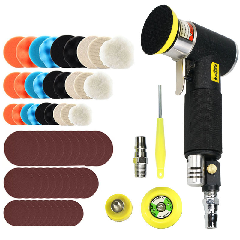 Máquina pulidora neumática de 2 pulgadas de 3 pulgadas máquina de papel de lija máquina de pulir máquina de encerado de coche pequeña máquina de pulir fábrica oferta especial directa