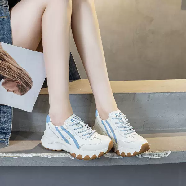 Cat Claw Dad Shoes Women's Shoes Spring Mesh Shoes Breathable Mesh Popular Thick-Soled White Sneakers Sports Shoes Rxn9777