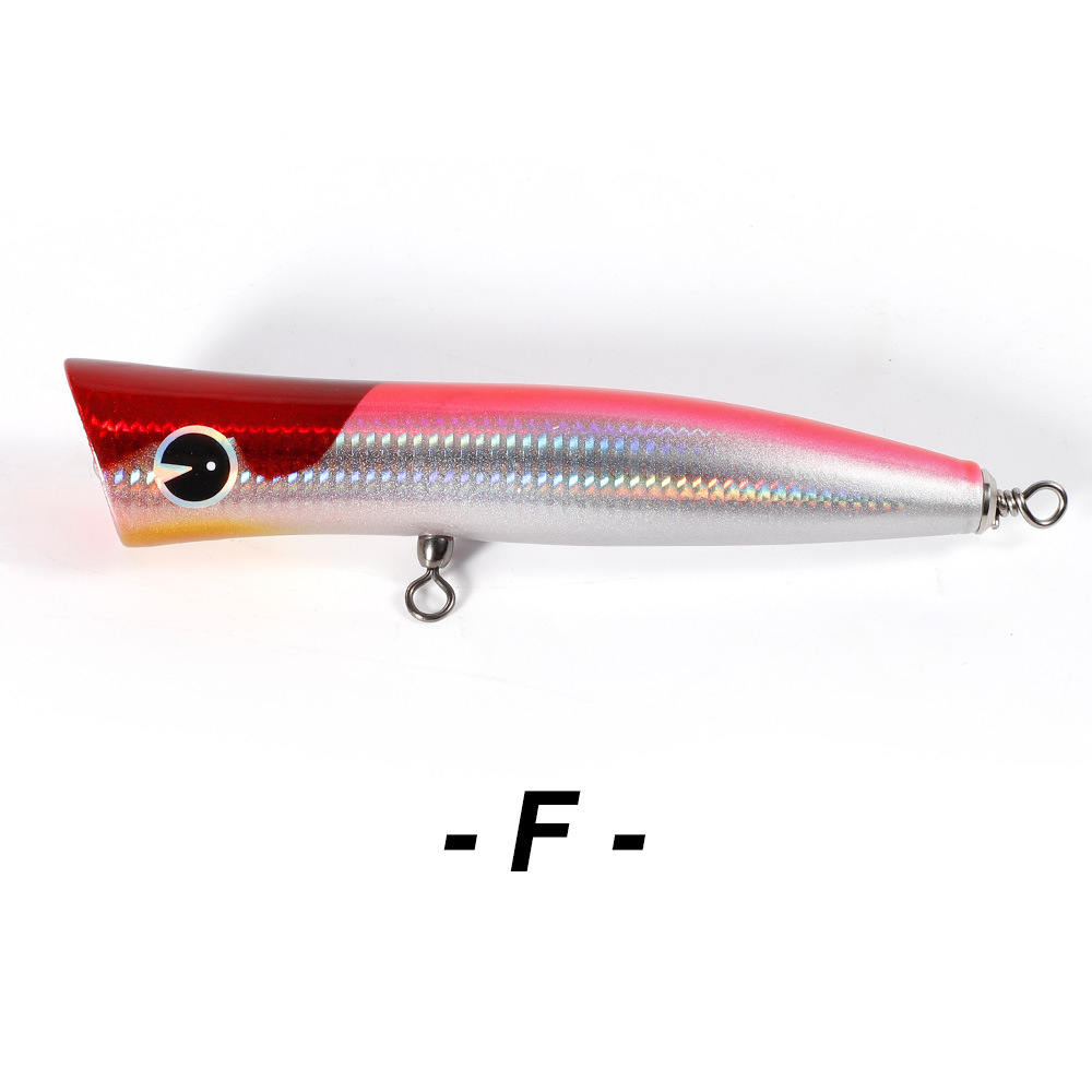 Noeby/noeby 18cm/80g cebo mar pesca madera ola escalada cebo luya cebo popperlure arma de oro GT cebo