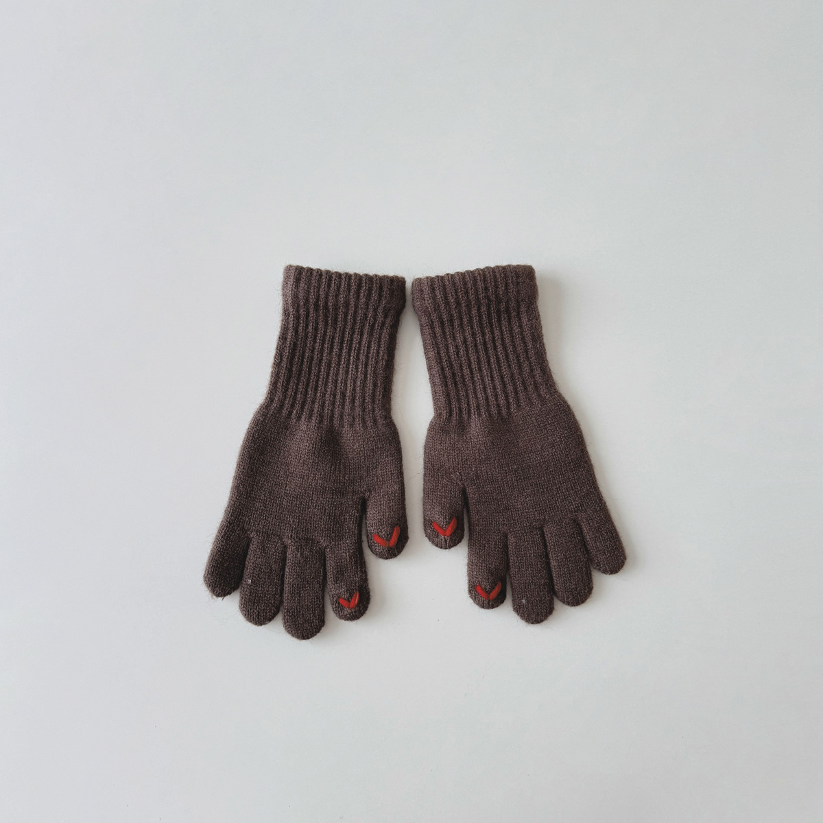 Guanti per bambini Love embroidery Guanti per bambini senza dita con touch screen per studenti_voghion.com