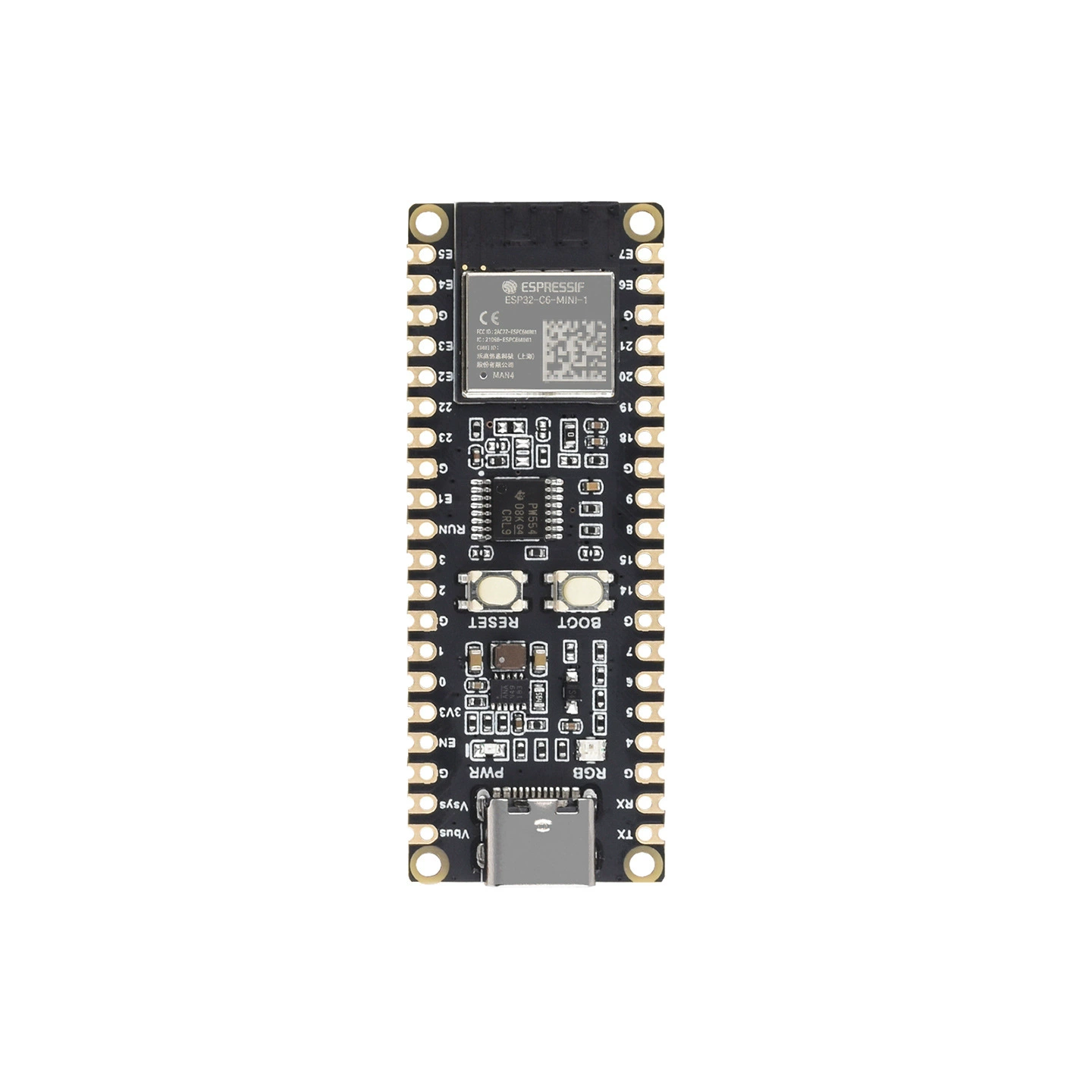 ESP32-C6 microcontroller WiFi 6 development board 160MHz processor ESP32-C6-MINI-1 module