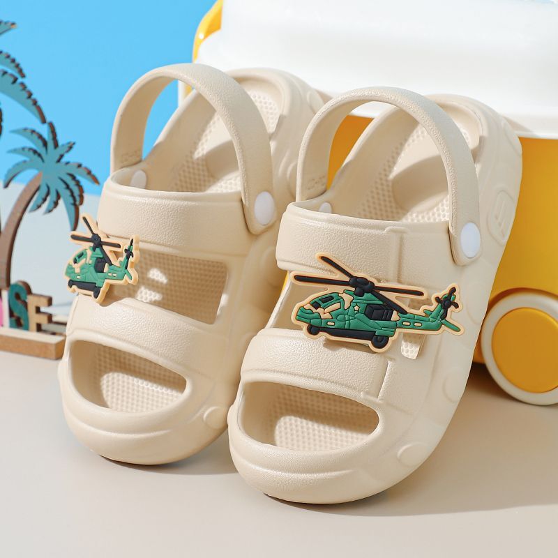 Children's Slippers Eva Boys Summer Military Model Anti-Collision Anti-Slip Home Baby Indoor Bathroom Bathing Sandals