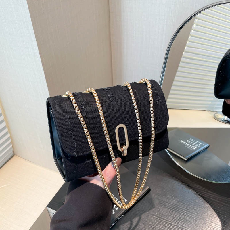 Bolso de hombro de cadena de celebridades de Internet coreano de moda de este año 2025 primavera nuevo diseño de nicho pequeño bolso cuadrado de estilo occidental