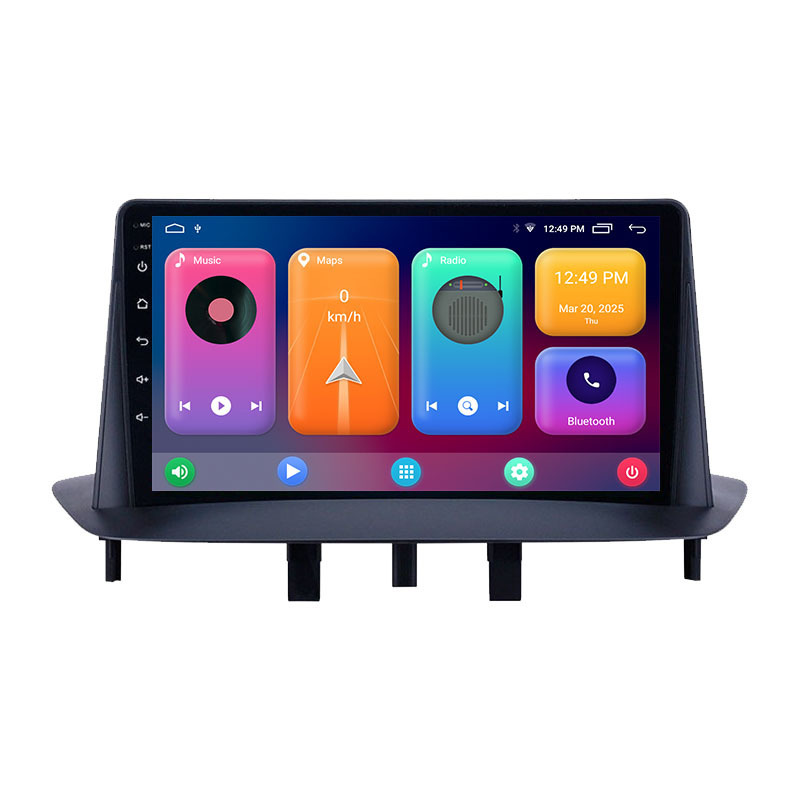 Cross-Border Applicable 09-14 Renault Megane 3 Android Large Screen Central Control Navigation Gps Bluetooth Reversing Carplay