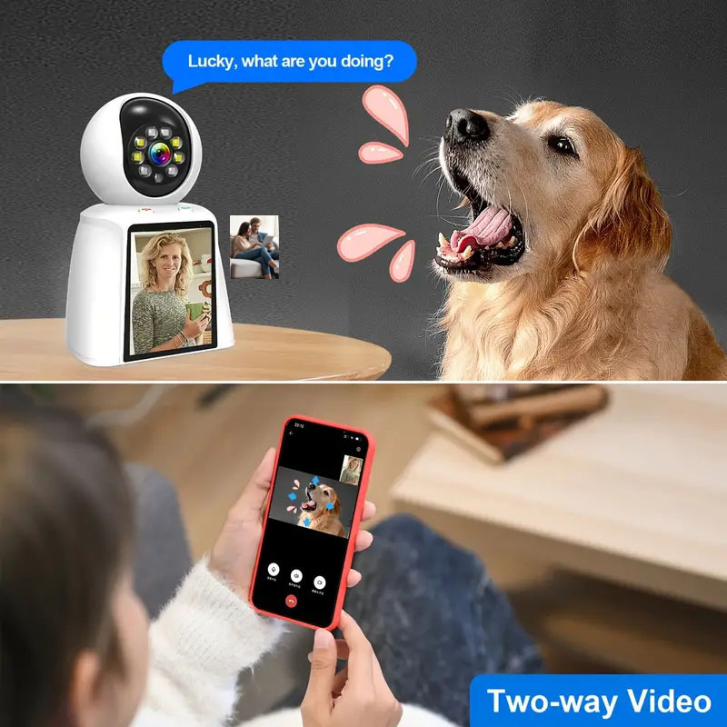 videollamada doméstica alta definición cámara de monitoreo wifi inalámbrico conversación de voz bidireccional monitoreo remoto seguridad