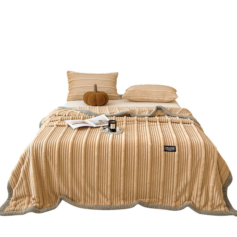 Mantras de peluche de conejo siesta mantas de oficina invierno espeso coral pequeña edredón sofá cama mantas otoño invierno