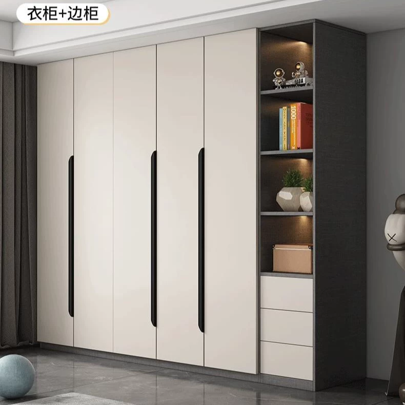 Шкаф-купе из массива дерева Фошань, одностворчатый, современный, простой, двухстворчатый, четырехстворчатый, большой, от пола до потолка, для спальни.