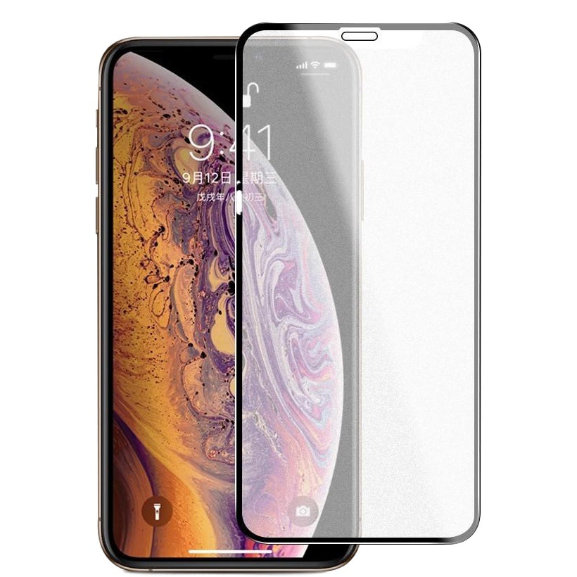 Aplicable Apple iPhone16 14 13Pro borde brillante esmerilado de pantalla completa película templada 12 11/XR XS esmerilado