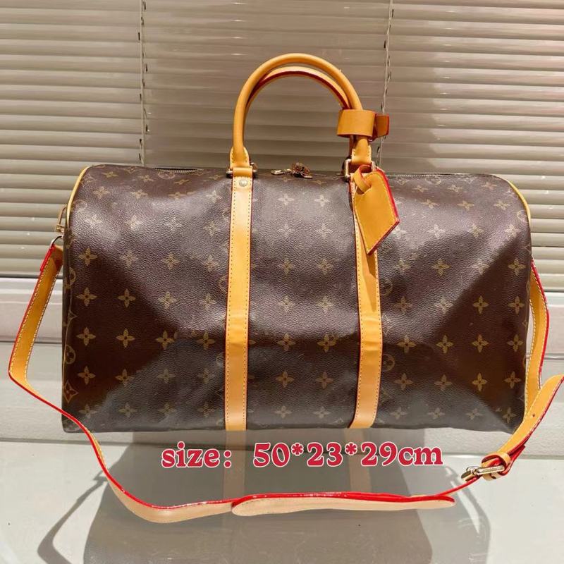 2025 新しい Keepall50 トラベルバッグ荷物バッグ大容量ビジネストラベルバッグハンドバッグフィットネスバッグ|undefined