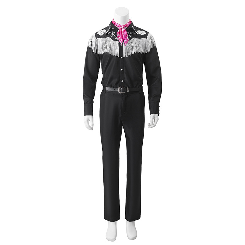 Película Barbie cos ropa Kenny traje playa vestido rosa Cosplay traje de Halloween