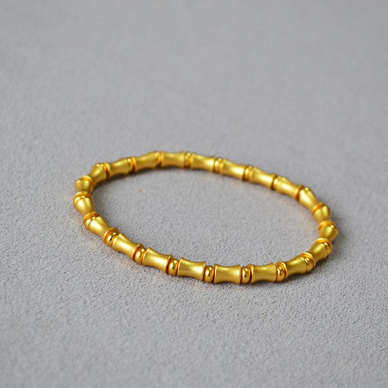 Retro Simple Style Classic Style Solid Color Brass Bracelets Bangle In Bulk display picture 16