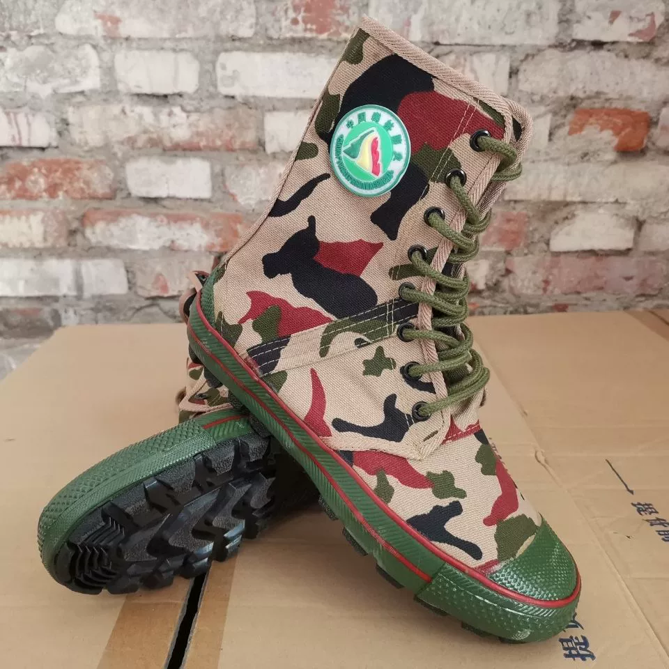 3544 высокие камуфляжные противопожарные нескользящие износостойкие легкие мягкие парусиновые туфли для защиты труда на открытом воздухе с интегрированным язычком