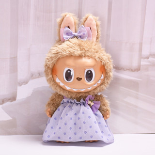 보라색 꽃무늬 거즈 스커트