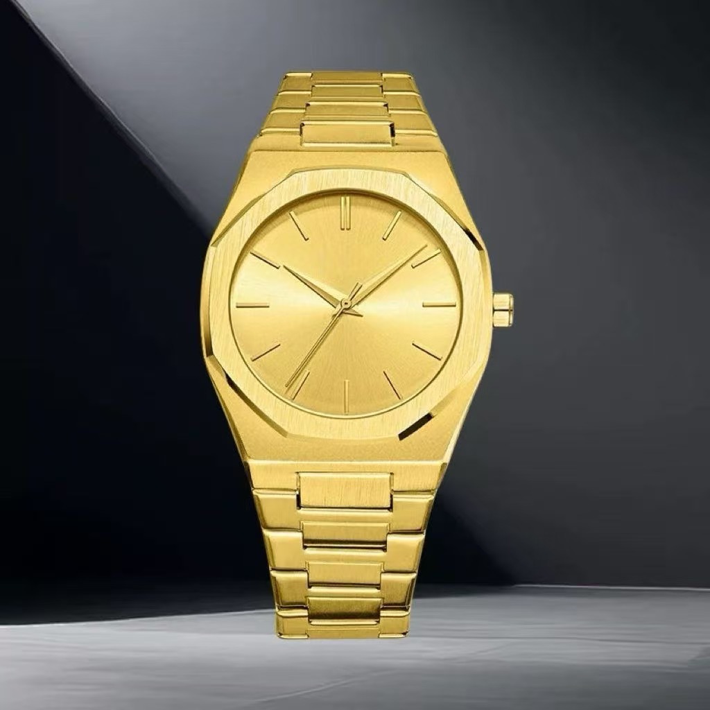 Foreign Trade Popular Cross-Border Swiss Men's Watch Brand Waterproof Quartz New Butterfly Double Snap Men's Watch