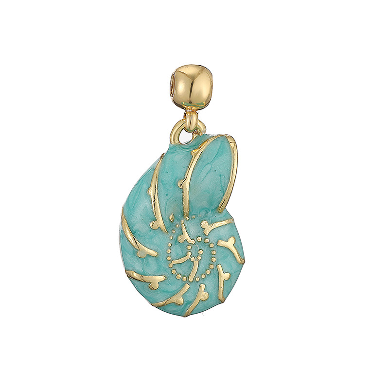 1g Weight Pendant Jewelry Making Type Copper Material Geometric, Letter, Conch Pattern Colorful Diamond Inlaid Copper Necklace DIY Personalized Mermaid Turtle Sea Snail O-shaped Women's Jewelry Accessories 45