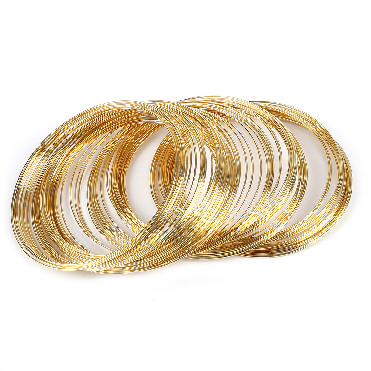 Thickness 0.6mm, diameter 6cm, electroplated gold, 10 circles/pack