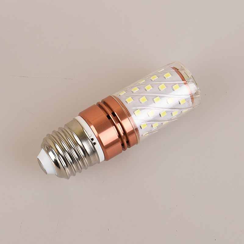 Bombilla de maíz LED E14 pequeño tornillo E27 gran boca araña de cristal vela fuente de luz 12W16W brillante cabeza de luz fuerte