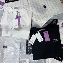 意大利轻奢！柜1298~高端男女情侣夏季圆领半袖短袖T恤抗皱打底衫