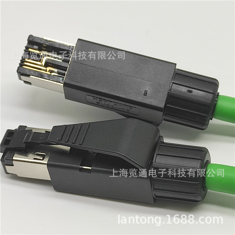 成品四芯工业屏蔽网线profinet4芯工业网线RJ45-RJ45预制组件电缆