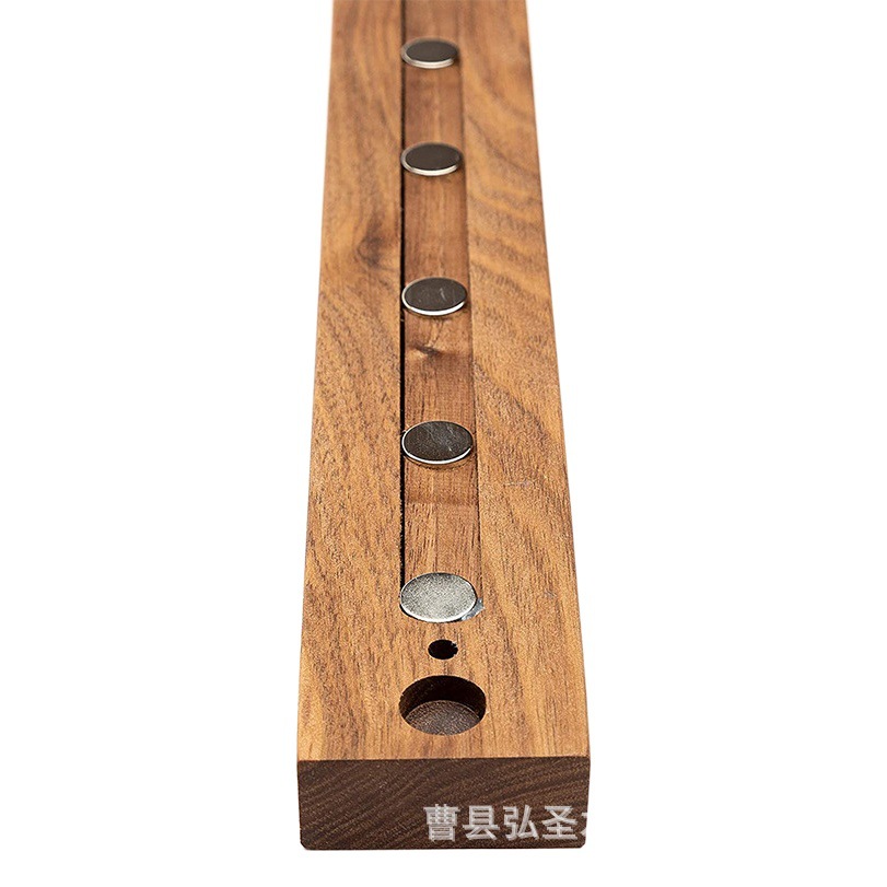 Fábrica al por mayor de madera magnética cuchillo titular montado en la pared extraíble cuchillo largo rack de almacenamiento de utensilios de cocina rack de almacenamiento