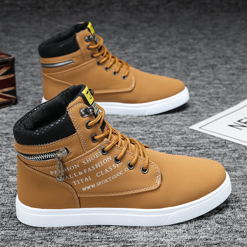 Zapatos de hombre 2024 otoño nuevos zapatos de alta altura tendencia juvenil varón zapatos de skate universal zapatos de moda deportivos casuales de hombre