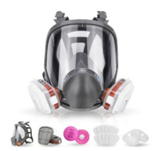 Máscara facial Máscara Fábrica química Antivirus avanzado Antipolvo Protección facial completa Pintura en aerosol Gas químico especial formaldehído sulfuro de hidrógeno