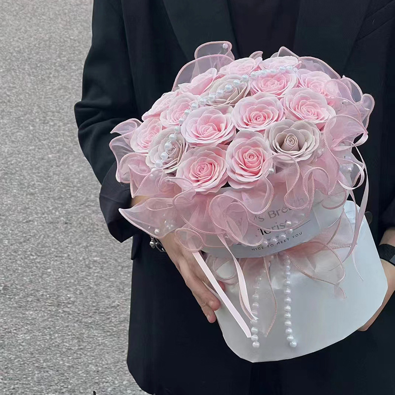 Yongxiang Flower Art Pearl Chain Material de embalaje de flores Ramo redondo Decoración Cadena de perlas Fabricante Precio al por mayor Asequible