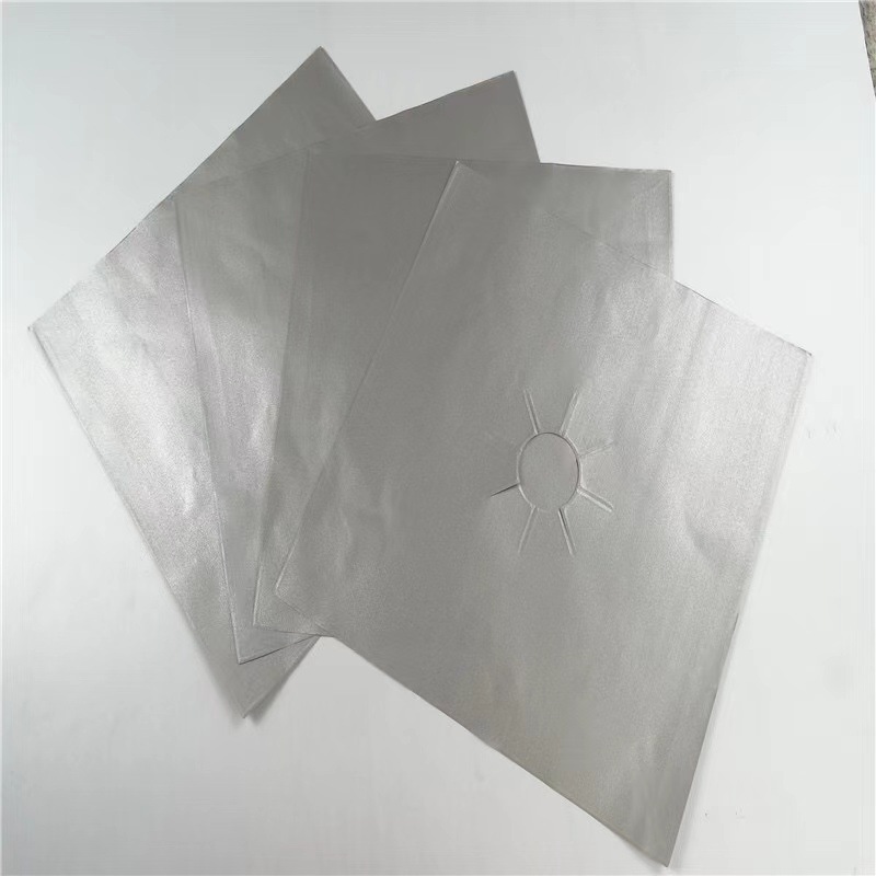 Fábrica directa cocina estufa de gas de alta temperatura resistente al aceite espesado a prueba de aceite antiadherente almohadilla de limpieza de la estufa de gas de teflón almohadilla protectora