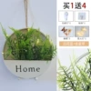 White flower pot+Venus grass (with lamp)