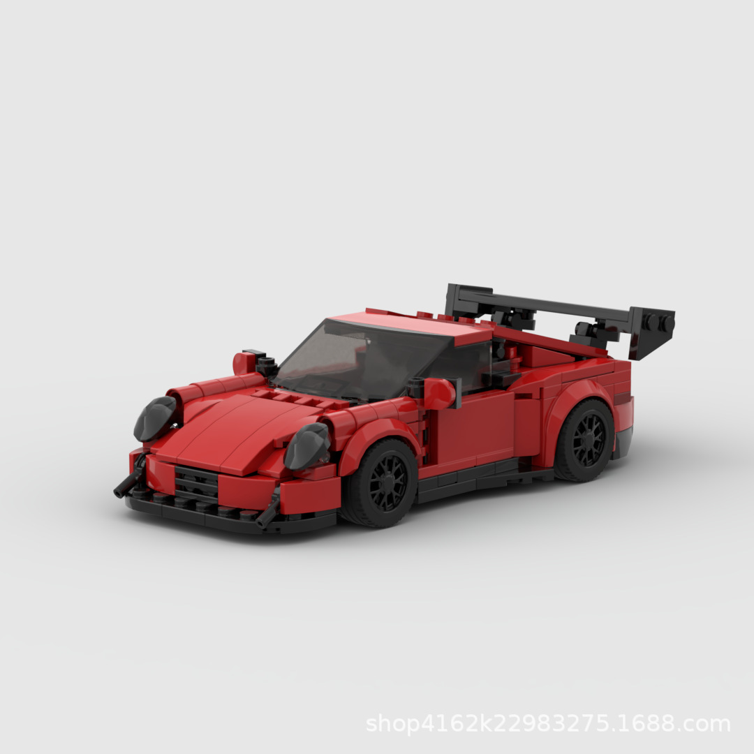 Compatible con Lego Bao Shi Jie 911GT3RS Racing Supercar 992moc Speed 8 grid car boy bloques de construcción