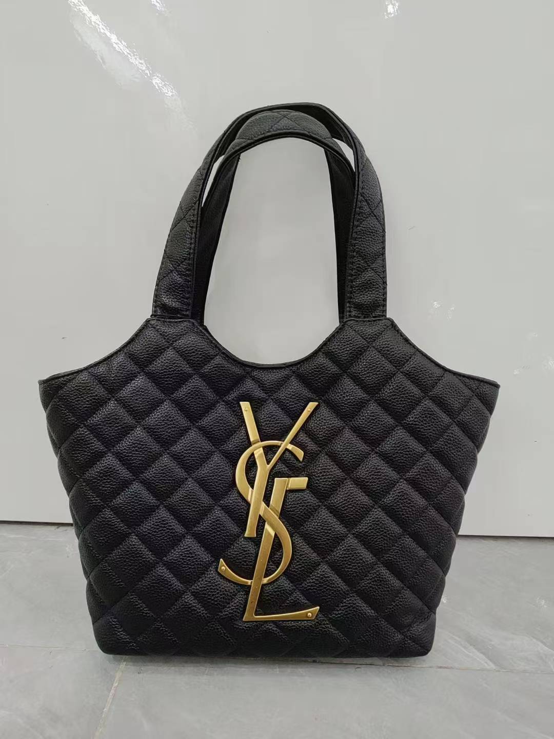 [Etiqueta abotonable] Nuevo estilo Yangshulin retro tote de gran capacidad rombo bolso de axila portátil bolso de compras de todo fósforo mujer