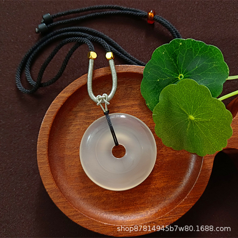 검정색 로프가 달린 대형 안전 버클(직경 40mm)