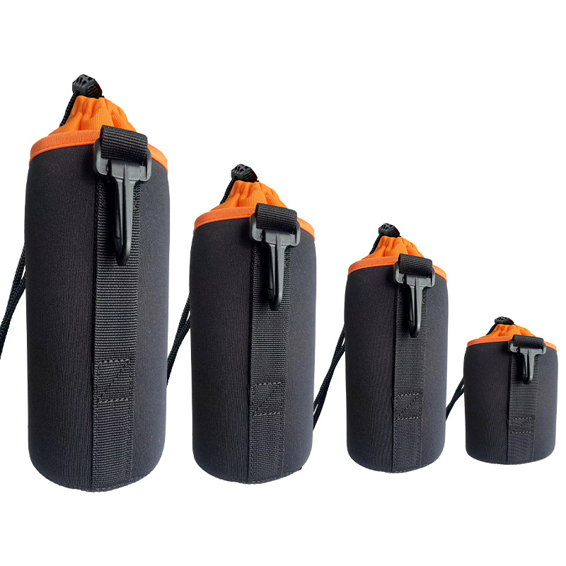 (2개) SLR 카메라 렌즈 가방 저장 가방 다이빙 재료 렌즈 가방 렌즈 커버 방수 허리 가방 충격 방지 렌즈 튜브