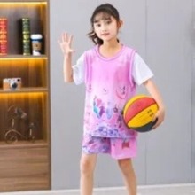 批发女童速干儿童运动服夏季比赛训练篮球服套装
